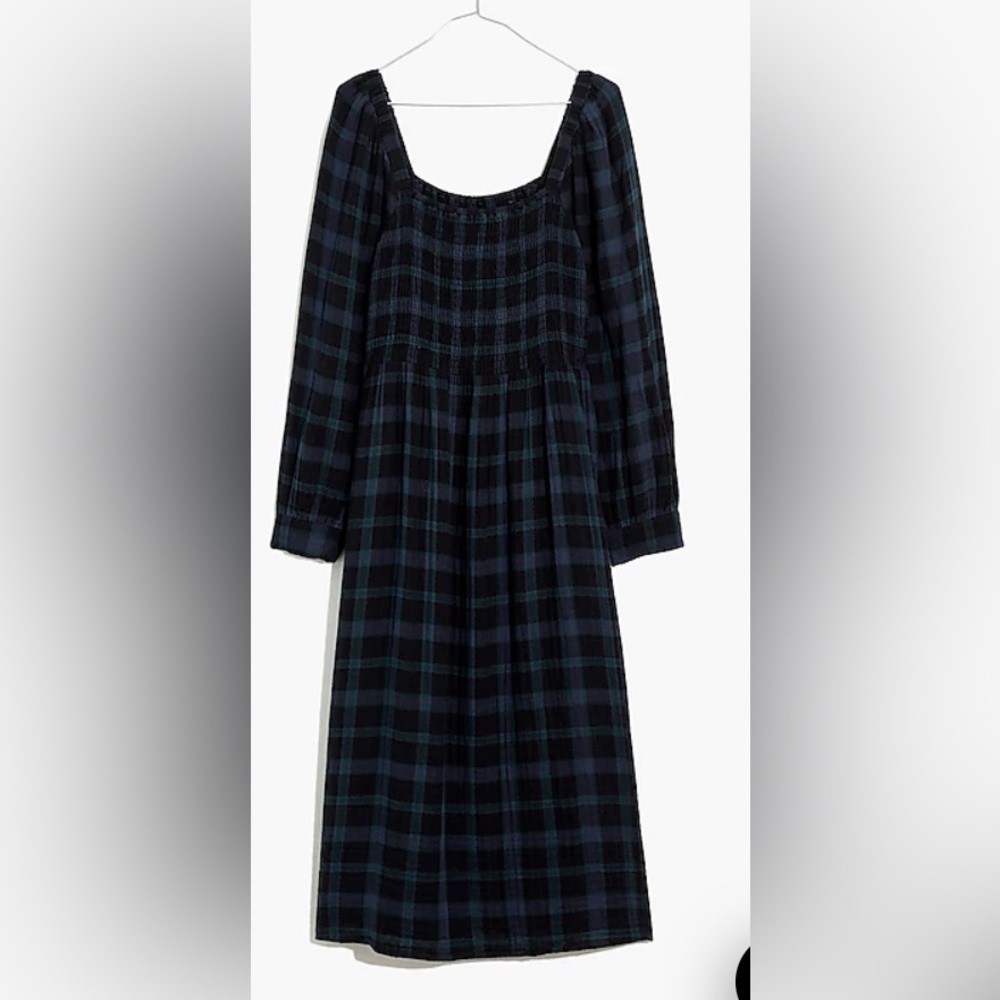 Madewell Smocked Midi Dress